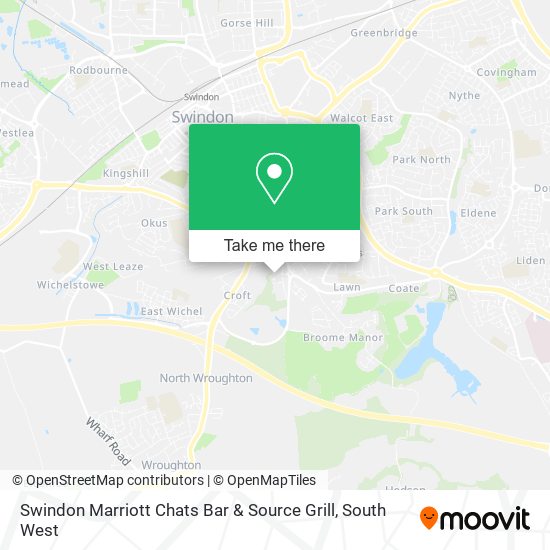 Swindon Marriott Chats Bar & Source Grill map
