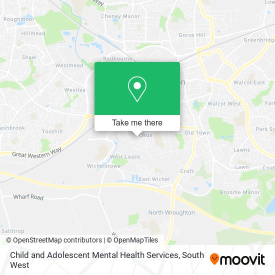 Child and Adolescent Mental Health Services map