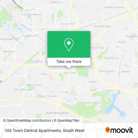 Old Town Central Apartments map