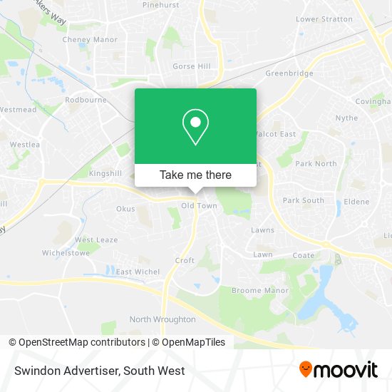 Swindon Advertiser map