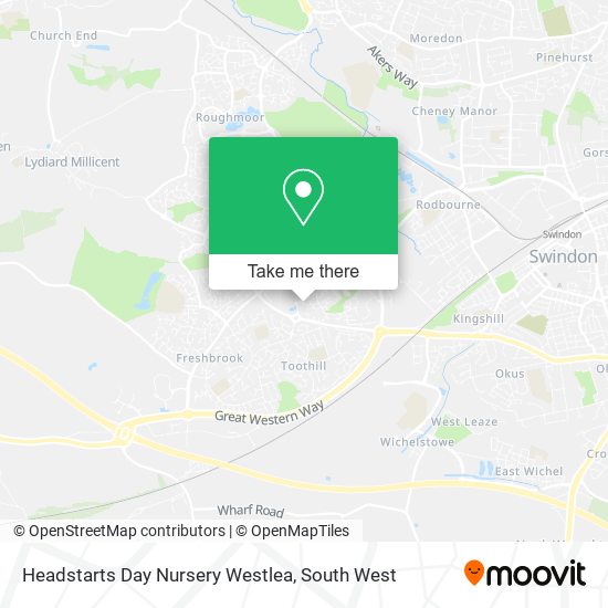 Headstarts Day Nursery Westlea map