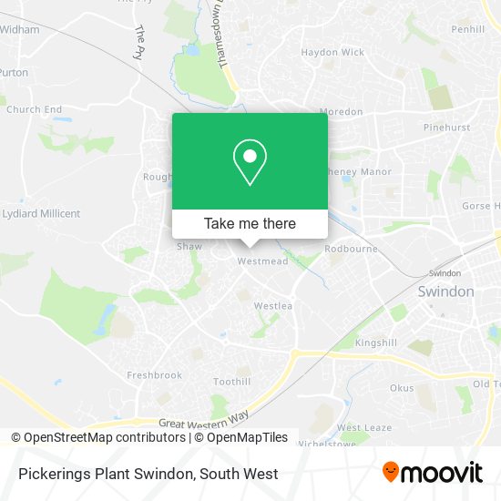 Pickerings Plant Swindon map