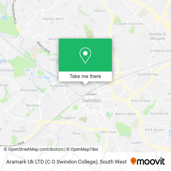 Aramark Uk LTD (C O Swindon College) map