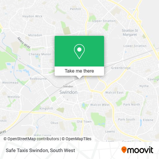 Safe Taxis Swindon map