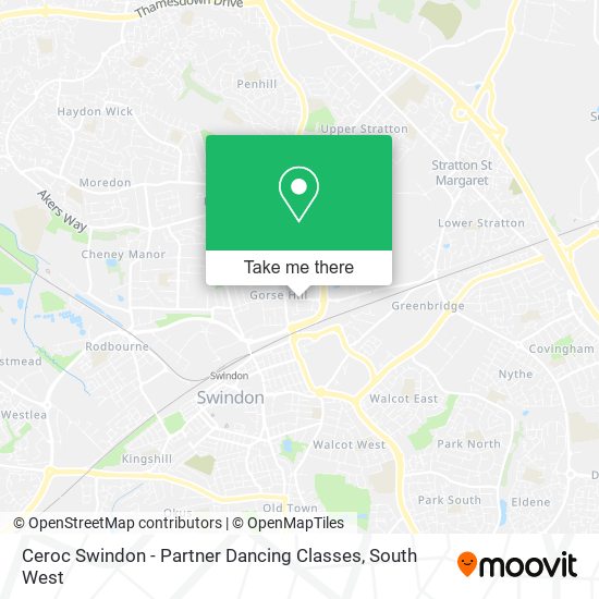 Ceroc Swindon - Partner Dancing Classes map