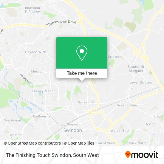 The Finishing Touch Swindon map