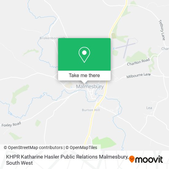 KHPR Katharine Hasler Public Relations Malmesbury map