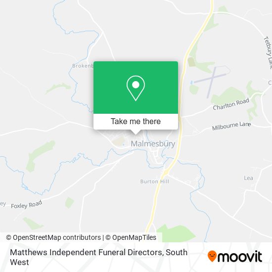 Matthews Independent Funeral Directors map