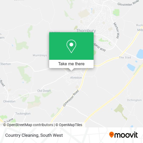 Country Cleaning map