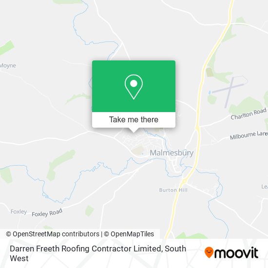 Darren Freeth Roofing Contractor Limited map