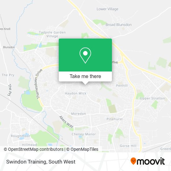 Swindon Training map