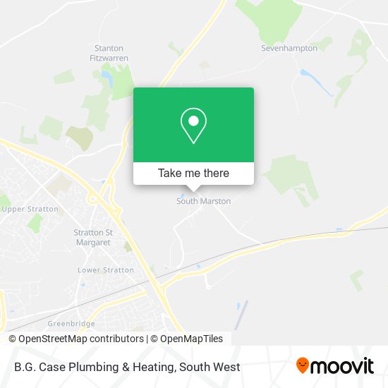 B.G. Case Plumbing & Heating map