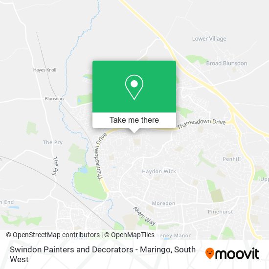 Swindon Painters and Decorators - Maringo map