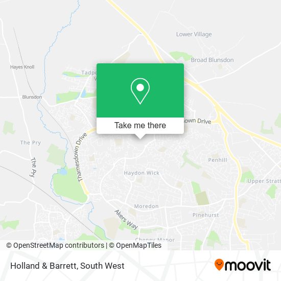 Holland & Barrett map