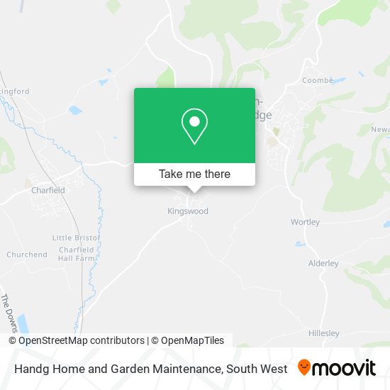 Handg Home and Garden Maintenance map
