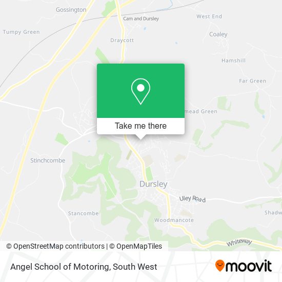 Angel School of Motoring map