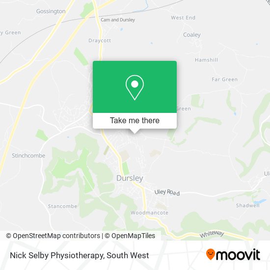 Nick Selby Physiotherapy map