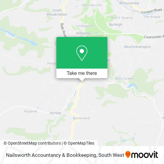 Nailsworth Accountancy & Bookkeeping map