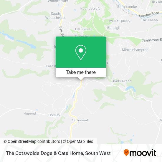 The Cotswolds Dogs & Cats Home map