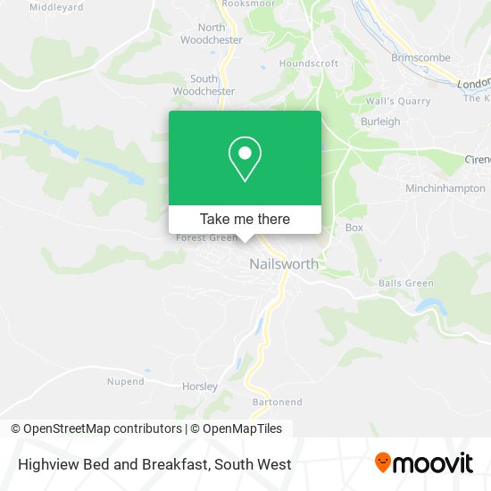 Highview Bed and Breakfast map