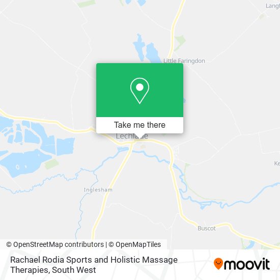 Rachael Rodia Sports and Holistic Massage Therapies map
