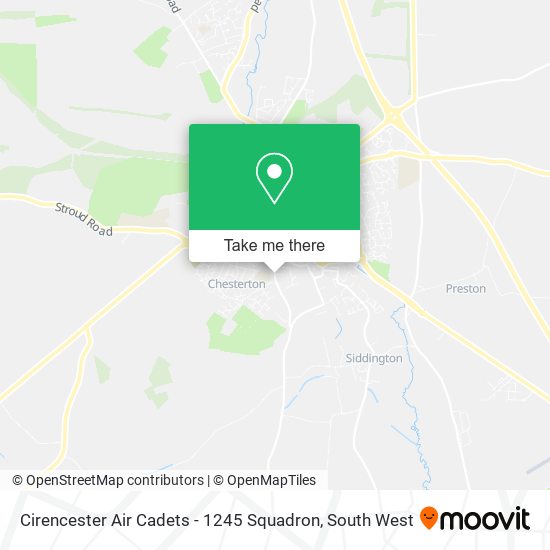 Cirencester Air Cadets - 1245 Squadron map
