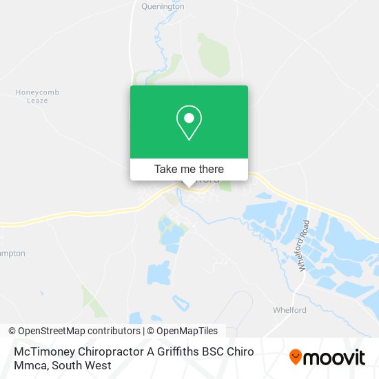 McTimoney Chiropractor A Griffiths BSC Chiro Mmca map