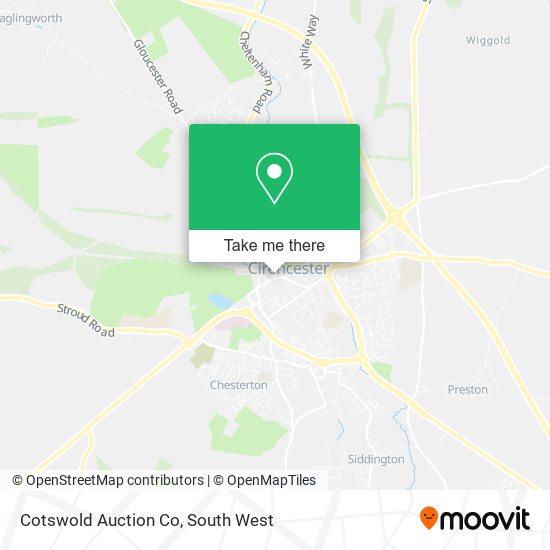 Cotswold Auction Co map