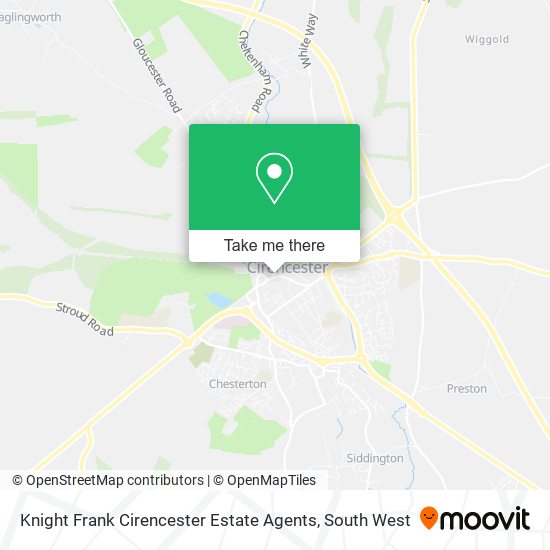 Knight Frank Cirencester Estate Agents map