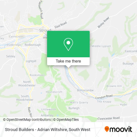 Stroud Builders - Adrian Wiltshire map