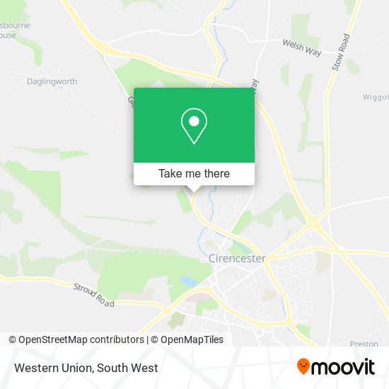 Western Union map