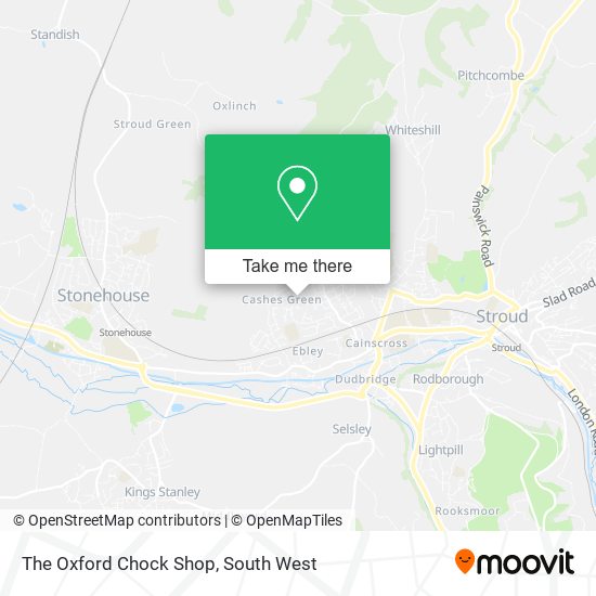 The Oxford Chock Shop map