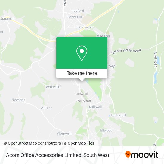 Acorn Office Accessories Limited map