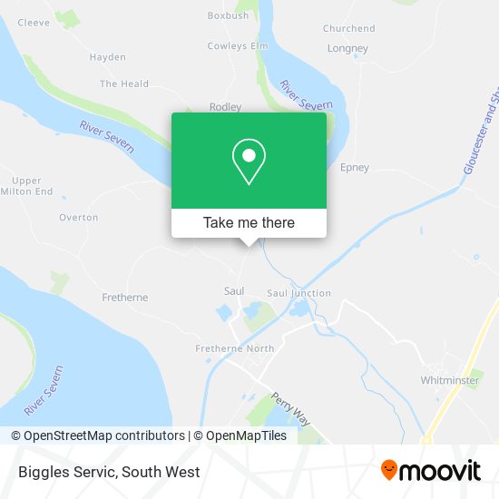 Biggles Servic map