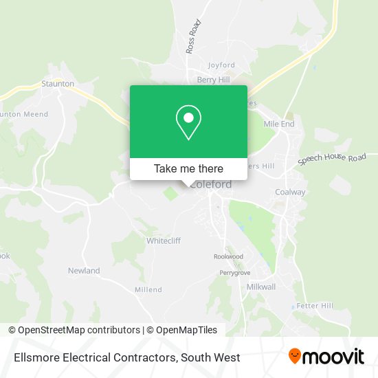 Ellsmore Electrical Contractors map