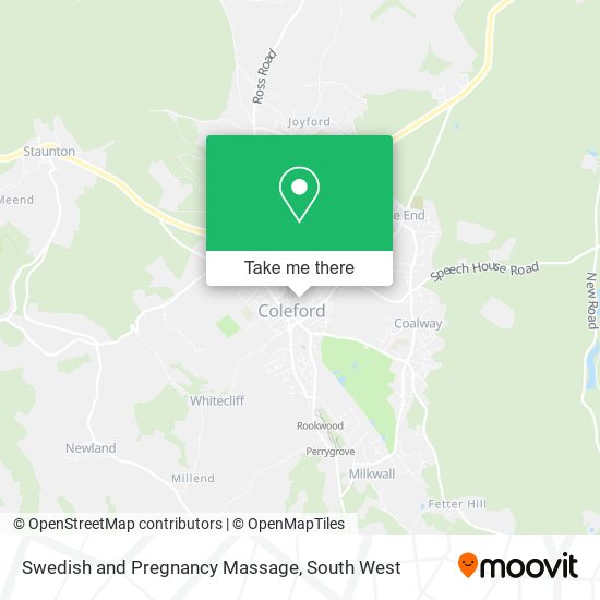 Swedish and Pregnancy Massage map