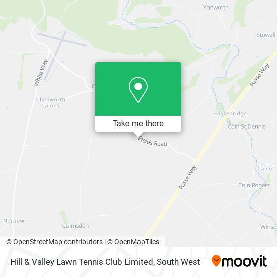 Hill & Valley Lawn Tennis Club Limited map