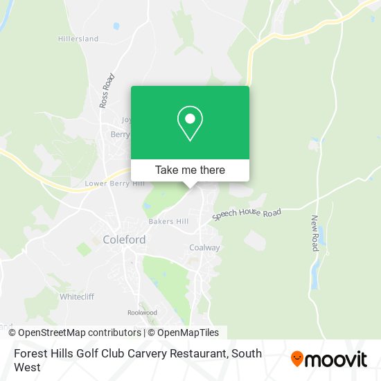 Forest Hills Golf Club Carvery Restaurant map
