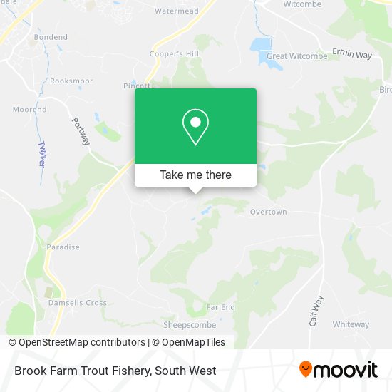 Brook Farm Trout Fishery map