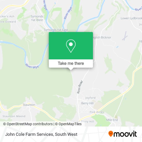 John Cole Farm Services map