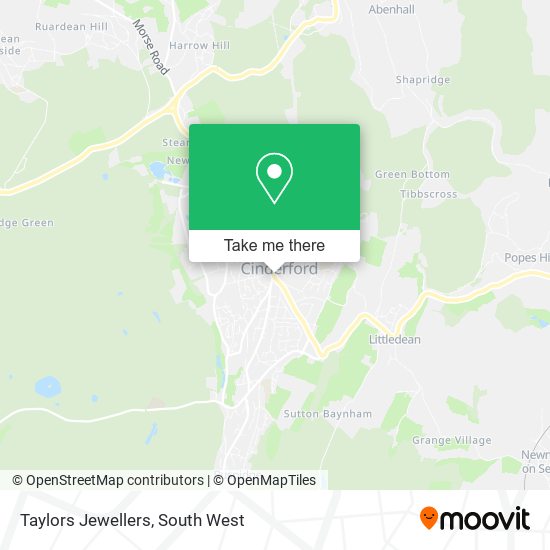 Taylors Jewellers map