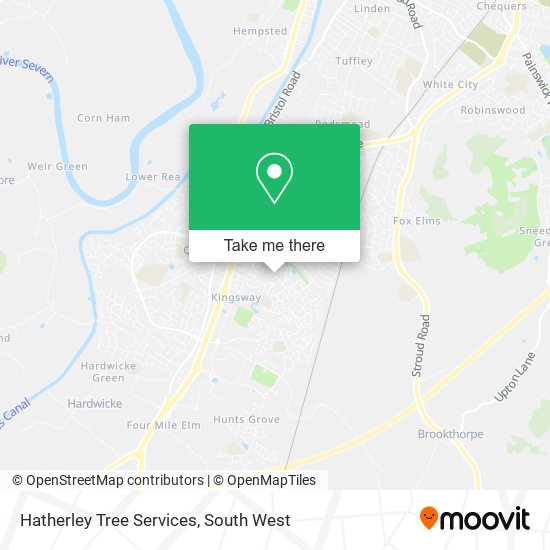 Hatherley Tree Services map