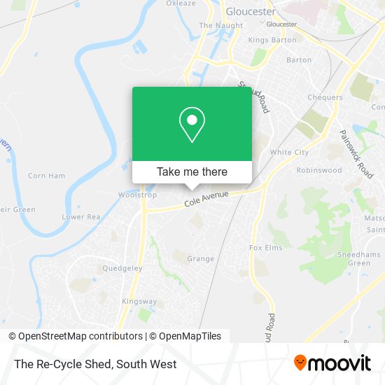 The Re-Cycle Shed map