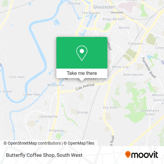 Butterfly Coffee Shop map