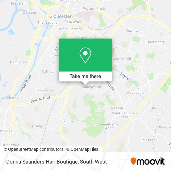 Donna Saunders Hair Boutique map