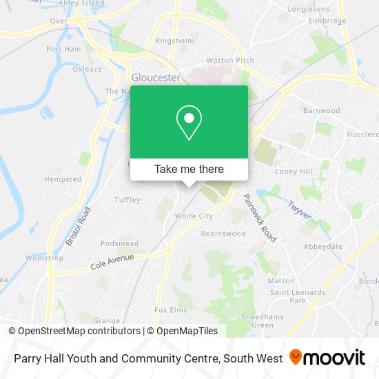 Parry Hall Youth and Community Centre map