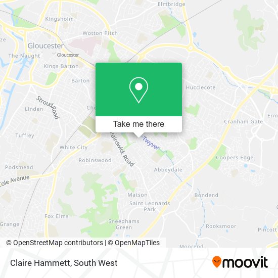 Claire Hammett map