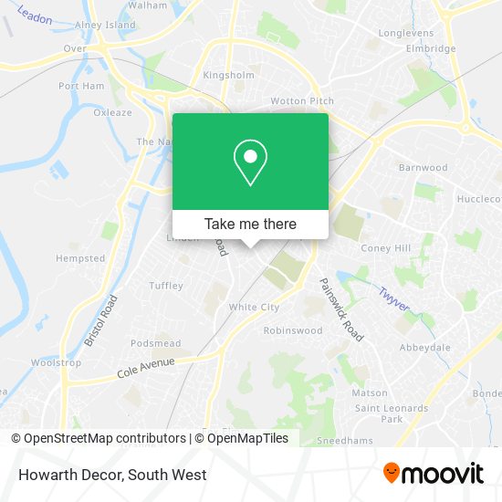 Howarth Decor map