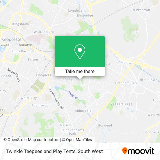 Twinkle Teepees and Play Tents map