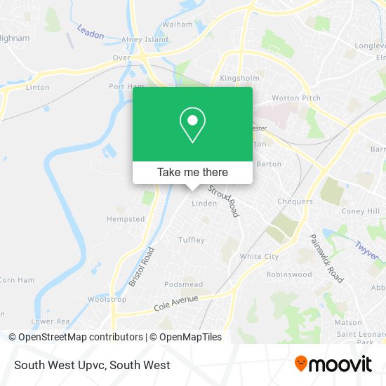 South West Upvc map